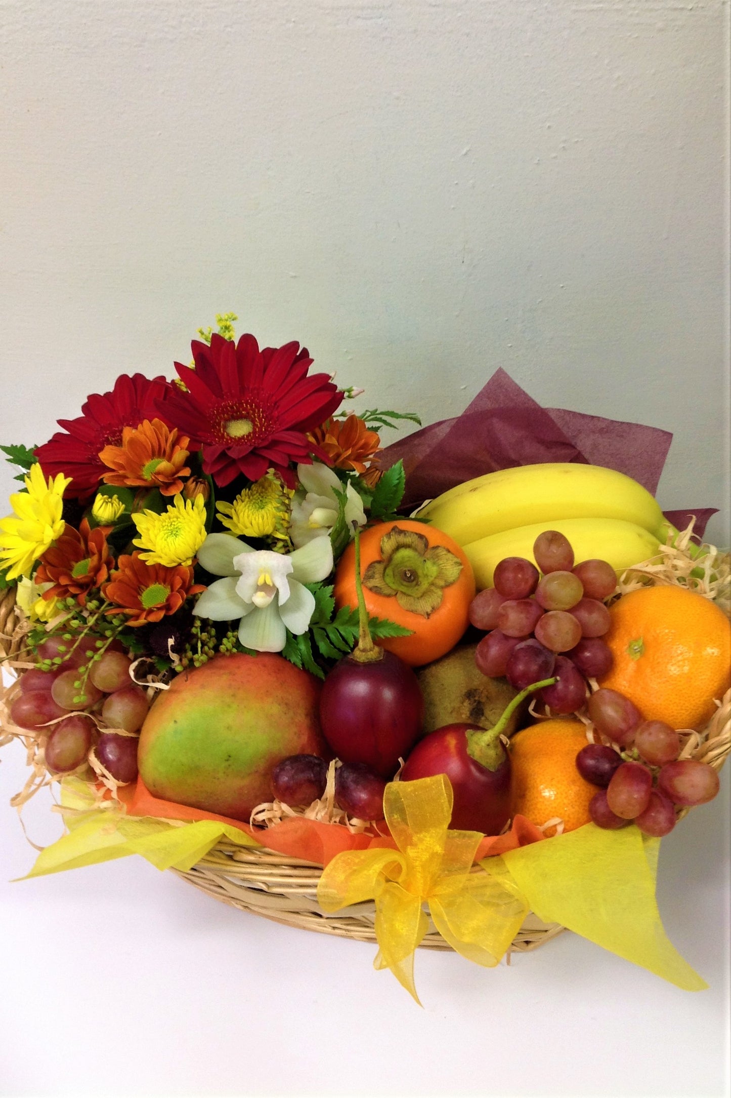 Fruit & Flowers Basket - Mangere Floral Studio